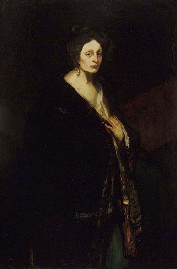 Robert Henri Woman in Manteau oil painting image